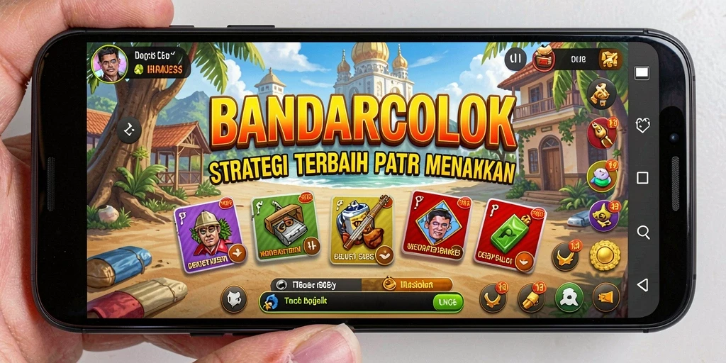 Tampilan gameplay mendebarkan dari BANDARCOLOK dalam strategi pertempuran.