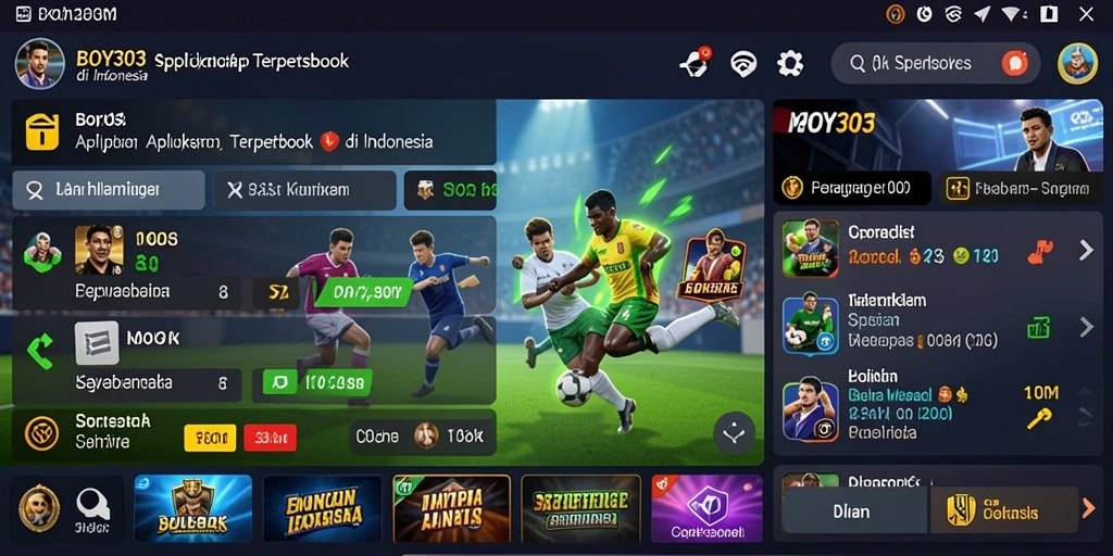 Tampilan gameplay Sportsbook yang menarik dan interaktif.