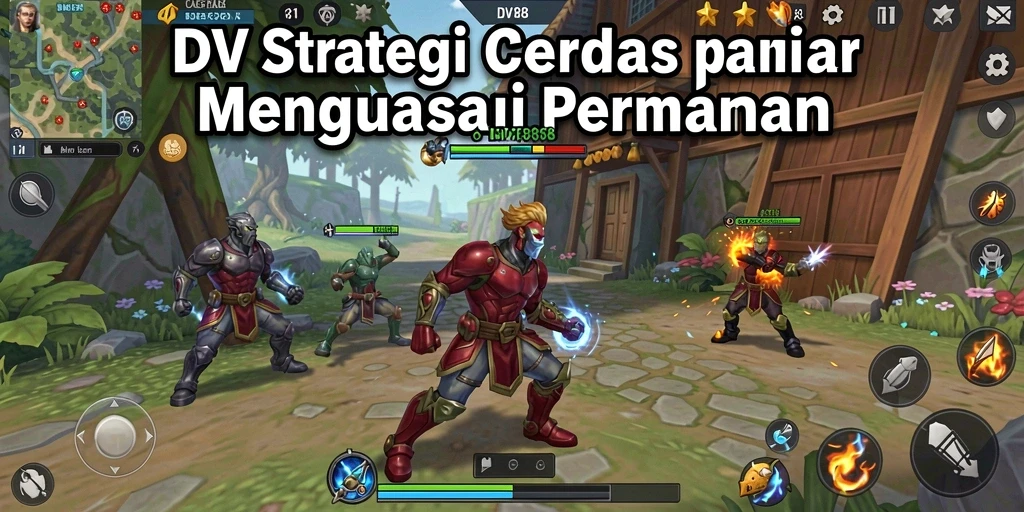 Tangkapan layar gameplay DV188 menampilkan aksi strategi yang mendebarkan.