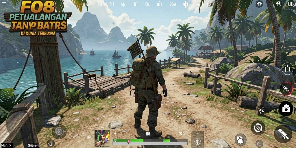 Gameplay FO8 yang seru dan luas di dunia terbuka.