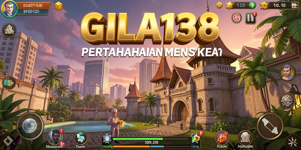 Tampilan gameplay GILA138 dengan strategi menara yang intens.