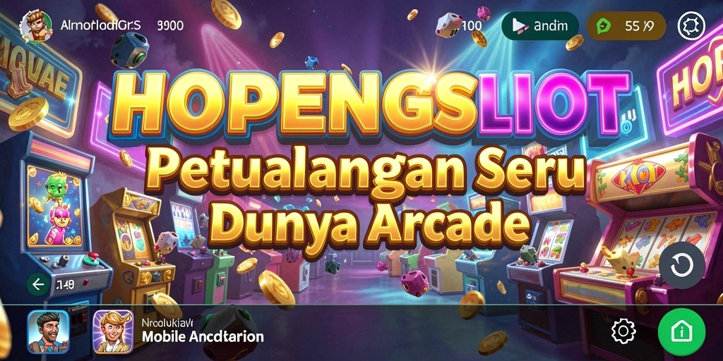 Screenshot utama HOPENGSLOT menampilkan gameplay seru dan tantangan arcade.