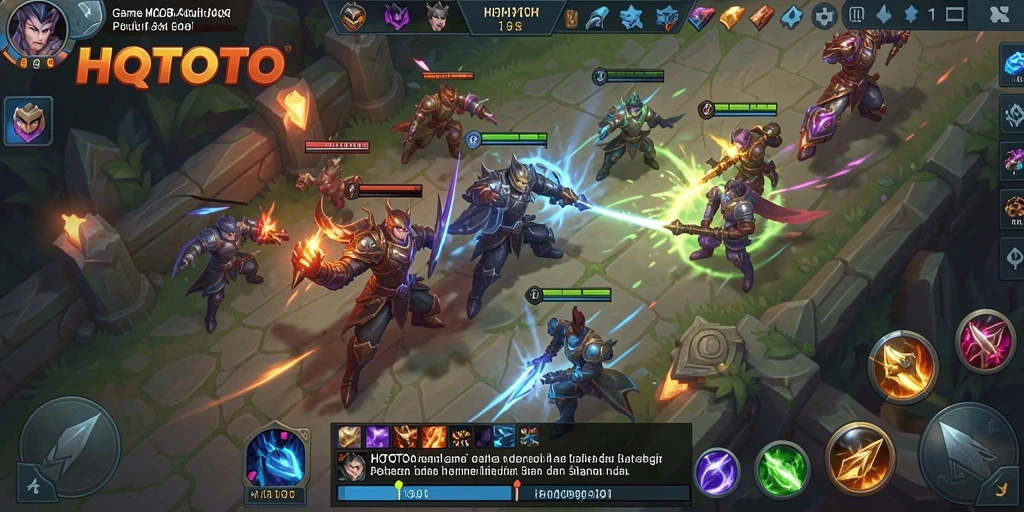 Tampilan gameplay HQTOTO yang mendebarkan dalam pertarungan tim.