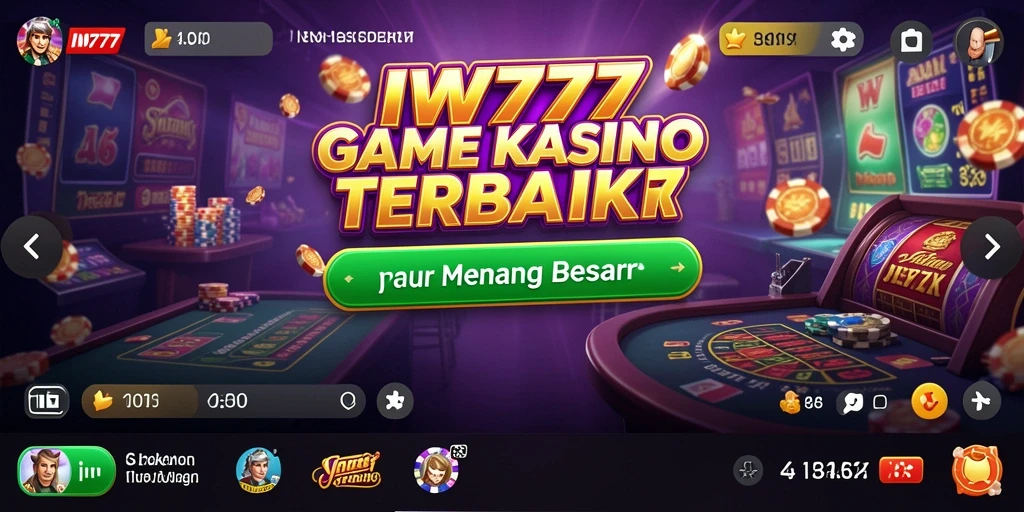 Tangkapan layar IW777 menampilkan gameplay kasino yang mengasyikkan dan interaktif.