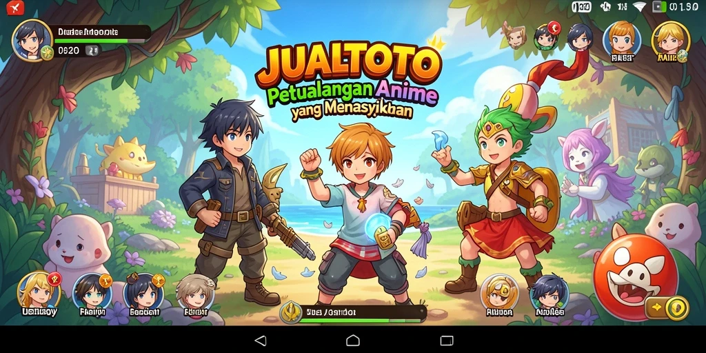 Tampilan gameplay Anime yang penuh aksi dan petualangan.