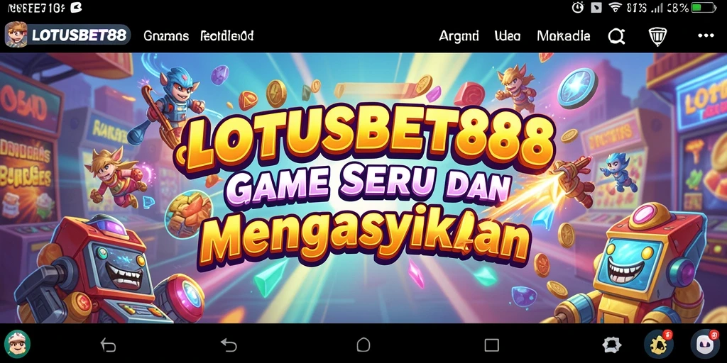 Tampilan gameplay seru dari LOTUSBET88 dengan aksi arcade yang mendebarkan.