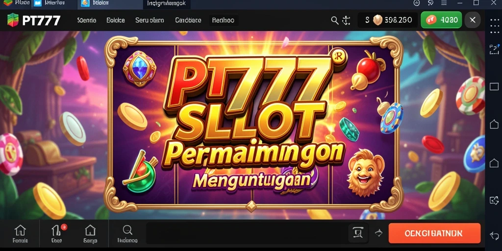 Tangkapan layar PT777 menampilkan gameplay slot yang mendebarkan.