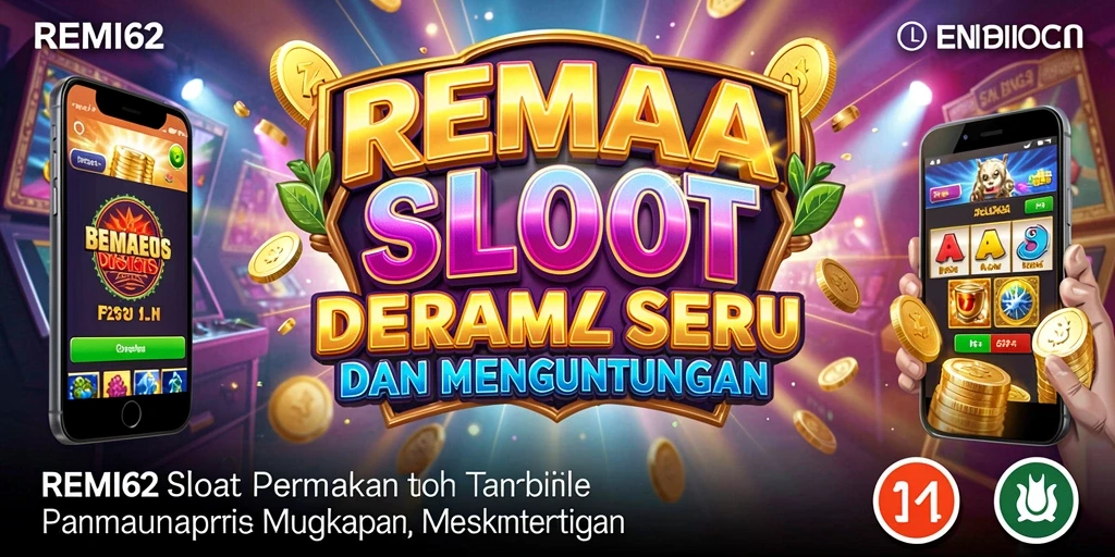 Tampilan gameplay Slot yang menarik dan penuh warna di REMI62.