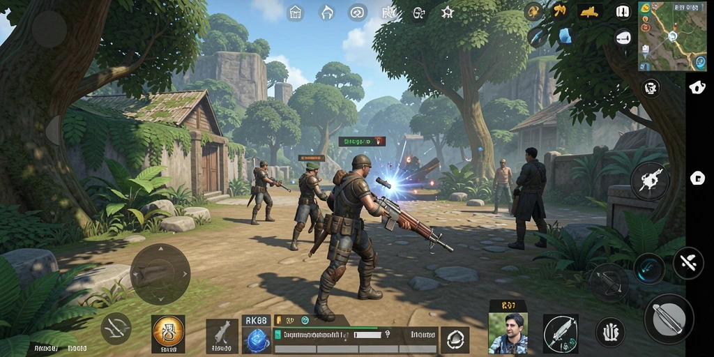 Tampilan menarik dari gameplay RK88 yang menantang.
