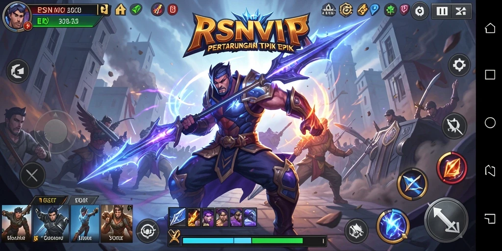Tampilan gameplay RSNVIP yang mengesankan dan penuh aksi.
