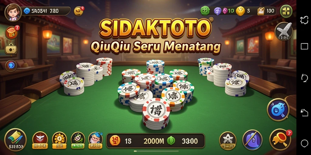 Tampilan screenshot kuis QiuQiu dari gameplay SIDAKTOTO.