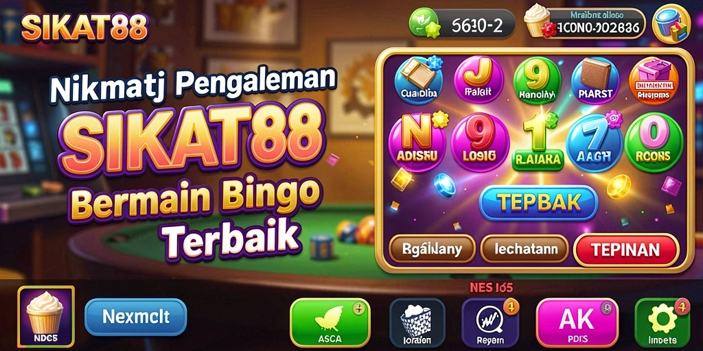 Gambaran gameplay Bingo yang seru dalam SIKAT88.