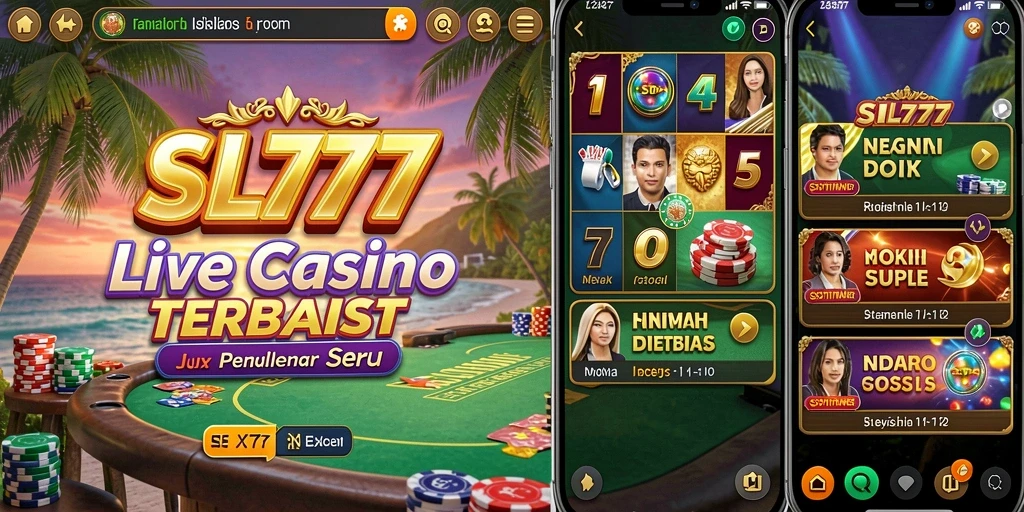Screenshot gameplay <strong>SL777</strong> yang menunjukkan aksi di meja Live Casino.