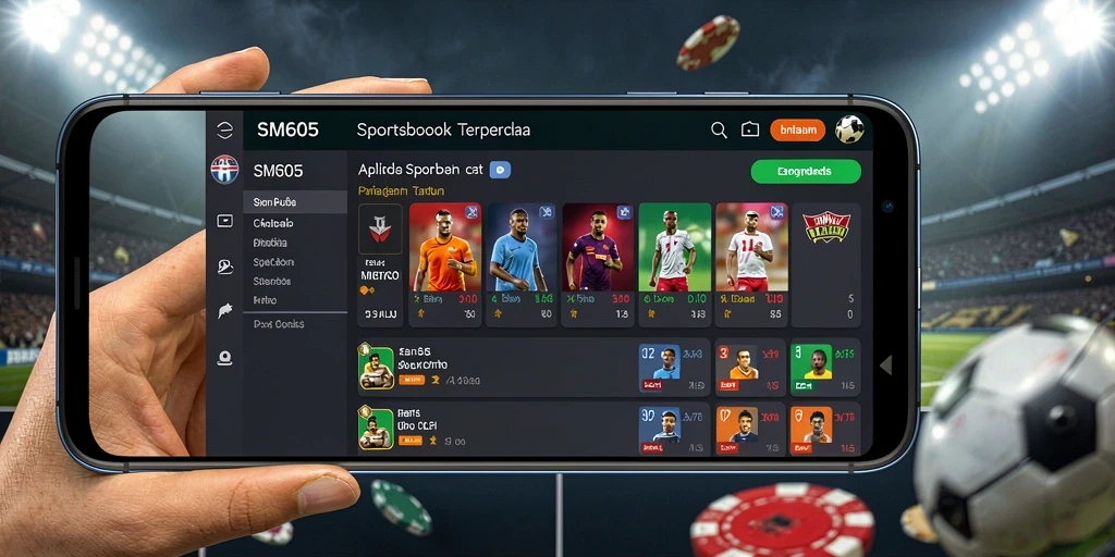 Tampilan gameplay Sportsbook yang menarik di SM605.