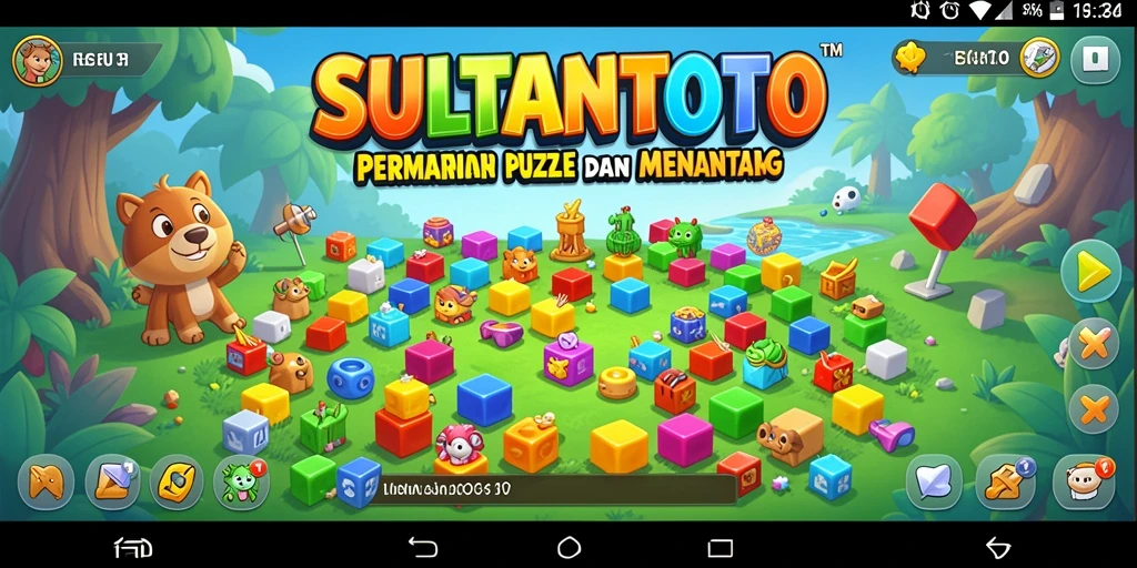 Tampilan menarik dari gameplay Puzzle di SULTANTOTO.