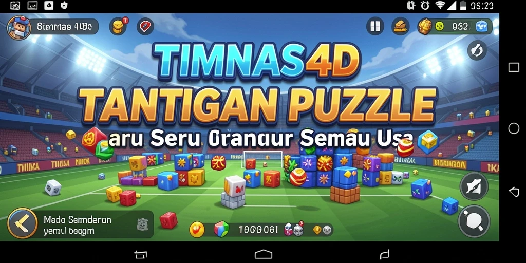 Tampilan gameplay menegangkan di TIMNAS4D dengan tantangan Puzzle.
