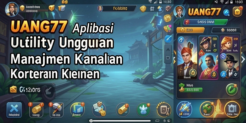 Tampilan utama UANG77 dengan fitur manajemen keuangan yang jelas.