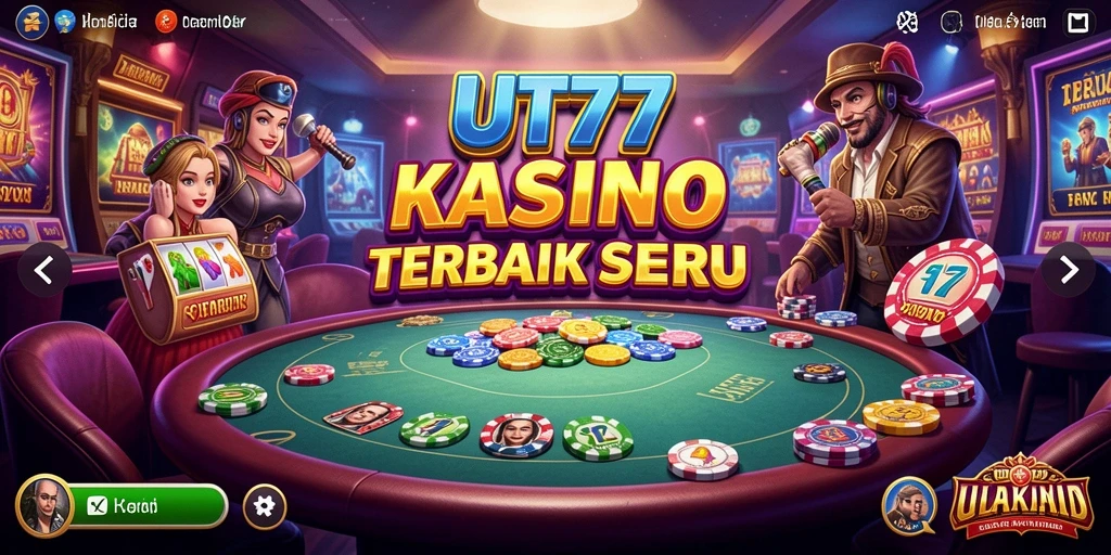 Tampilan menarik dari gameplay Kasino UT77 yang menyenangkan.